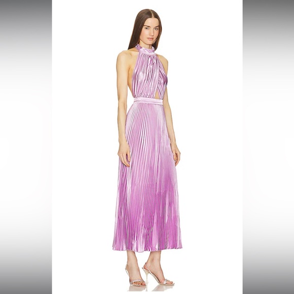 L’idee Renaissance Split Gown Violet 8 *BNWT* - Picture 2 of 4